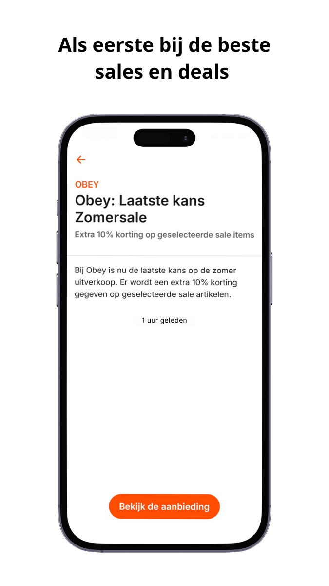 Als eerste bij de beste deals